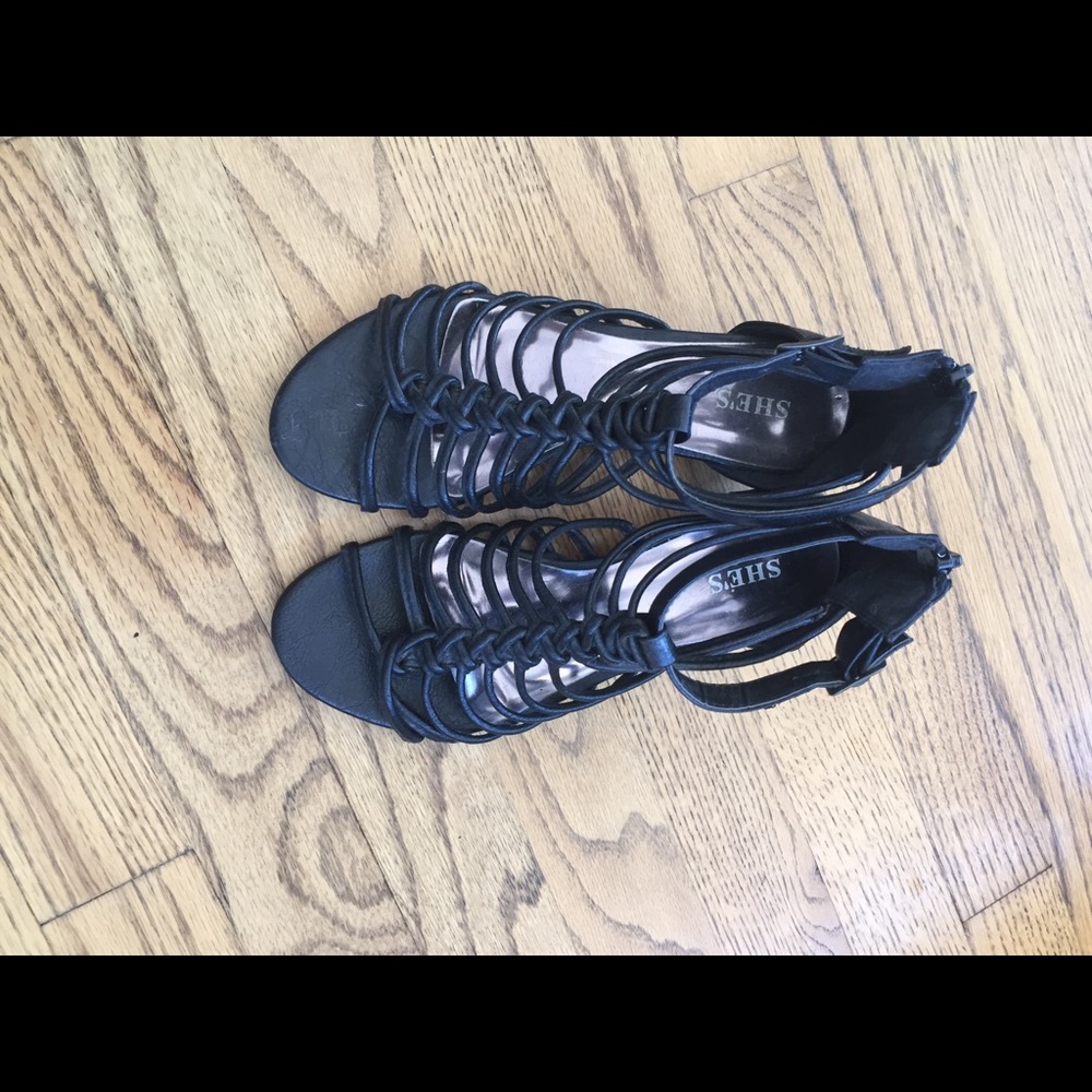 Black Gladiator Sandals